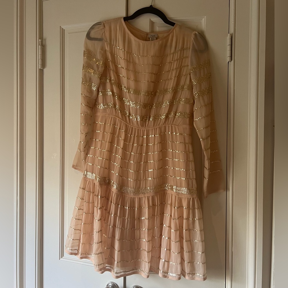 Long sleeve mini dress